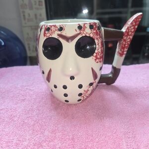 Hockey Mask Ceramic Mug with Handle